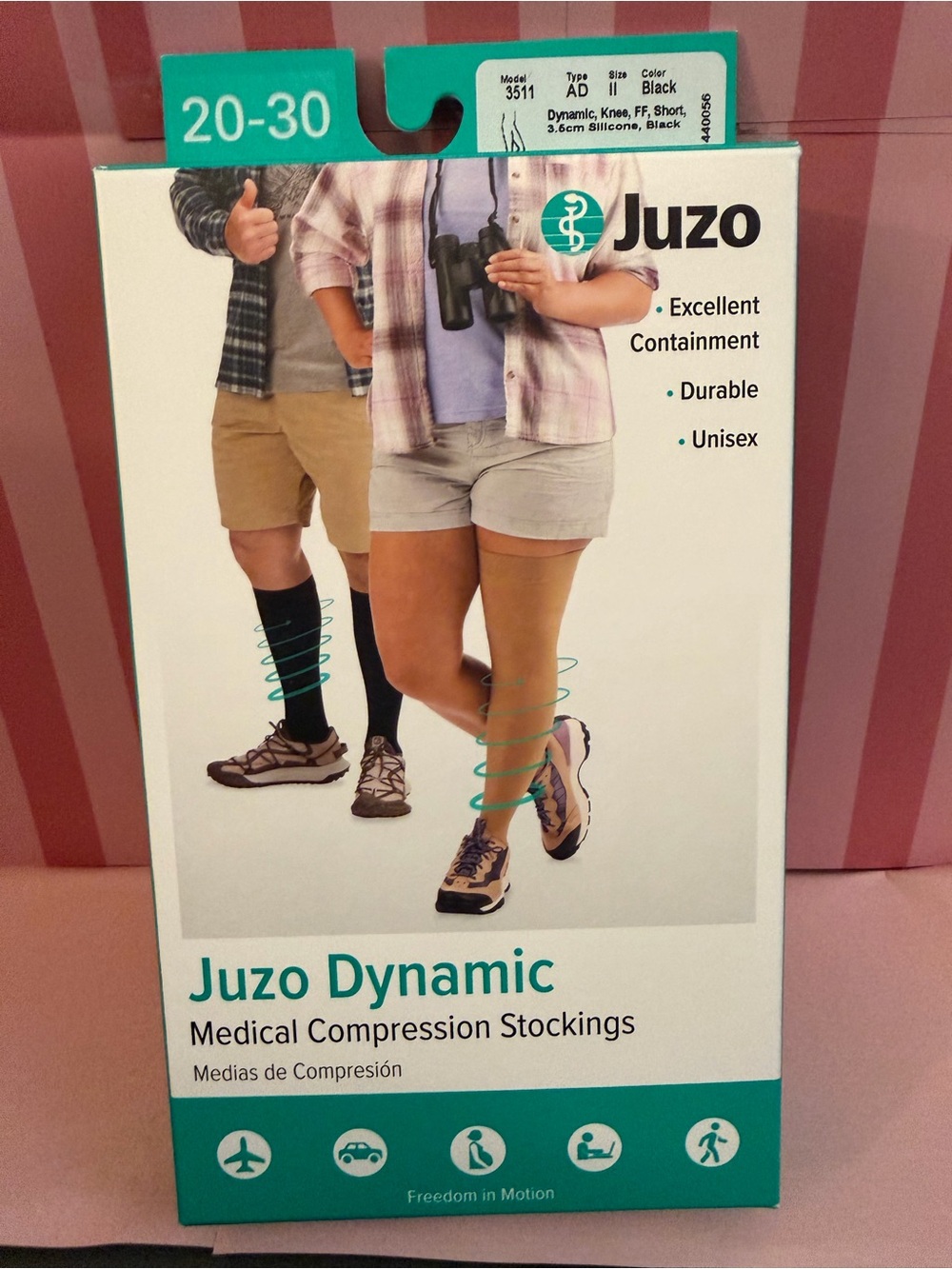 Juzo Dynamic Medical Compression Stockings - Black